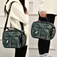 thumbnail image 5 of FORMRS Student Insulated Lunch Bag with Shoulder Strap Reusable Cooler Box for School, Floral Forest Scene, 5 of 9