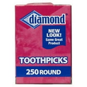 Diamond 41853 Round Toothpick, 250-Count