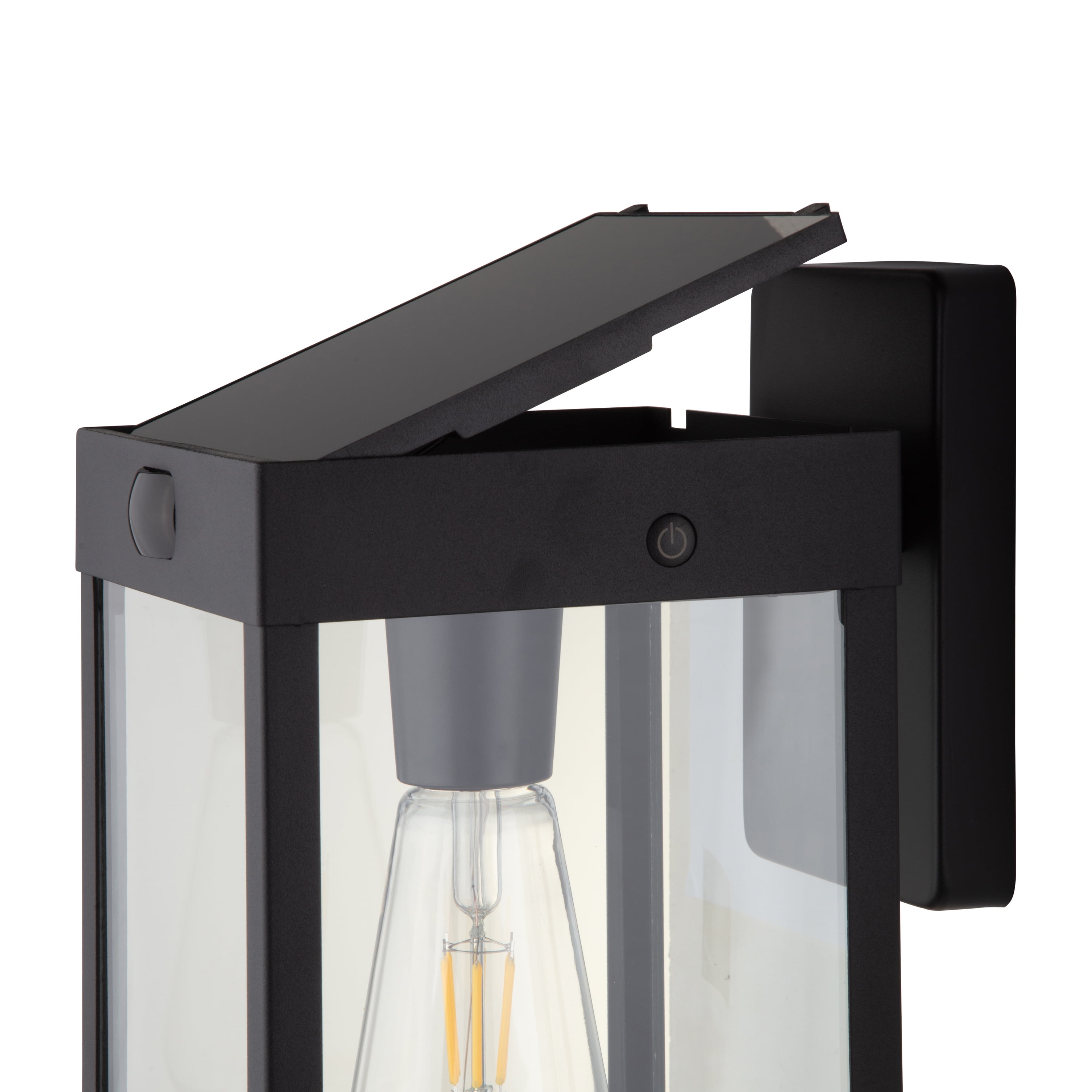 Better Homes & Gardens Solar Dusk to Dawn Decorative Outdoor LED Light, Metal, Glass, 200 Lumens