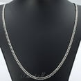 thumbnail image 6 of Hermah 3/5/7/9/11mm 16"-30" Stainless Steel Silver Tone Chain Cuban Curb Men Necklace, 6 of 6