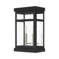 thumbnail image 4 of Livex Lighting Hopewell 2 Light Outdoor Wall Lantern in Black, 4 of 9