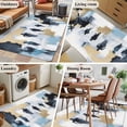 thumbnail image 5 of 3'x5' Area Rugs, Modern Canvas Indoor Outdoor Area Rug for Living Room Bedroom, Abstract Oil Painting Art Washable Bathroom Rugs Kitchen Floor Carpet Mats Home Decor Aesthetic, 5 of 8
