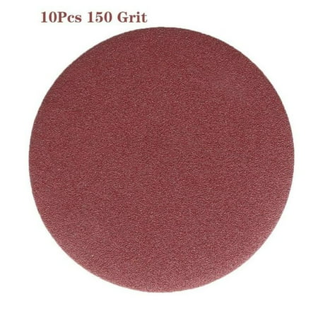 

BAMILL 10pcs 5inch/125mm 40-2000Grit Round Shape Disk Sand Sheets Sandpaper Polishing