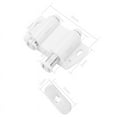 thumbnail image 5 of Double Opening Magnet Automatic Rebounder Switch Closer Silent Closing Lock for Furniture Cabinet Drawer White,4 x double door closer,White, 5 of 8