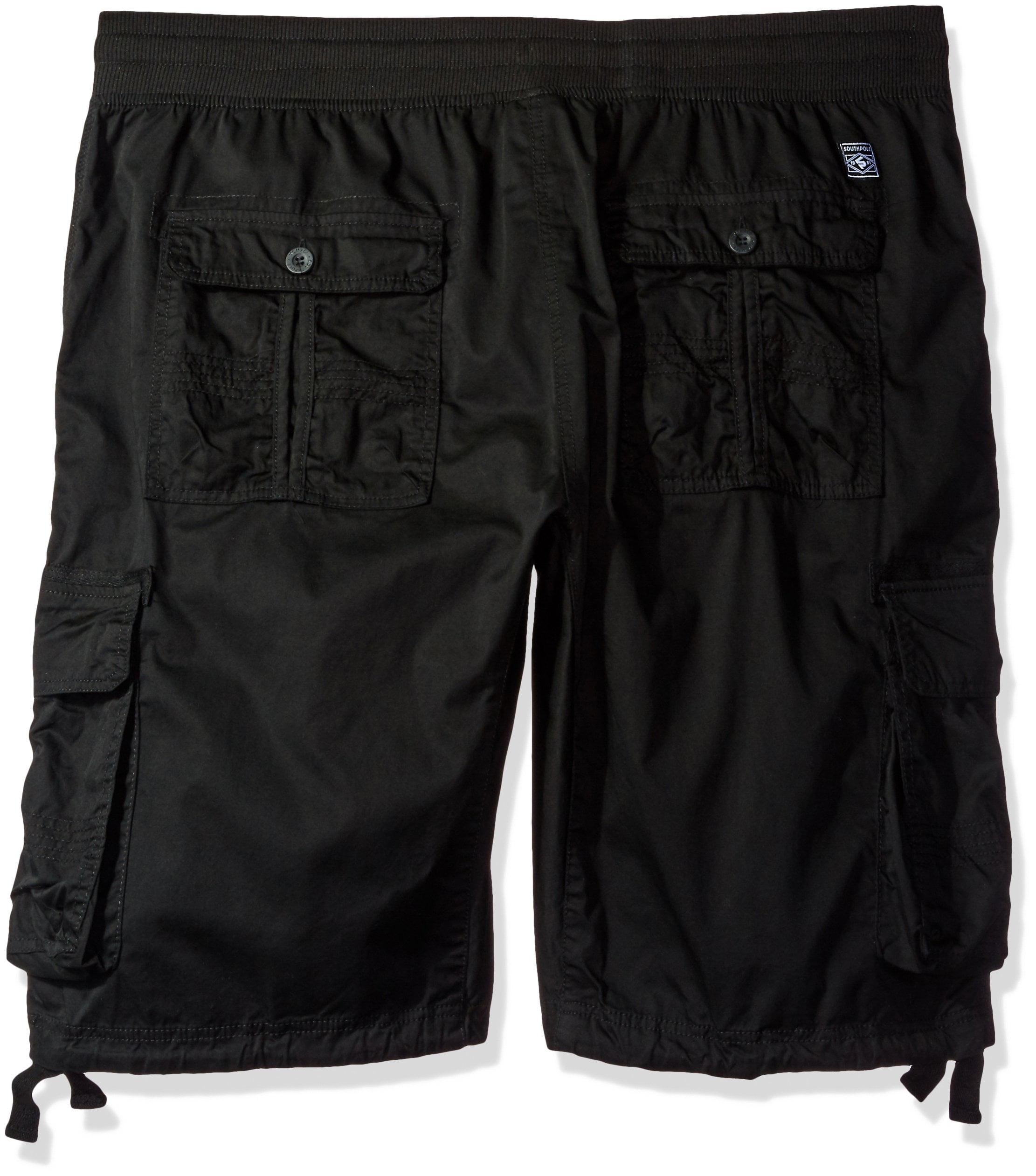 Southpole NEW Black Men s Size 5XB Drawstring Cargo Jogger Shorts