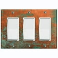 thumbnail image 1 of Metal Light Switch Plate Outlet Cover Image of Distressed Copper MET012, 1 of 13