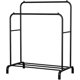thumbnail image 1 of Perchero Plegable de Acero con Doble Barra – 150x110x57.5 cm – Organizador de Ropa, Zapatos y Accesorios – Negro, 1 of 7