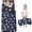 Dinosaur and Moon Navy Pattern, variant on DarkBlue Cartoon Dinosaurs Bones Pattern Teens Toddler Nap Mat with Pillow, Sleeping Mat Bag for Preschool Daycare 59"x22"