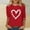 015 Red, variant on Hvot&aat Ladies' Valentines Day Shirts Love Heart Graphic 3/4 Sleeve Sweatshirt Crewneck Pullover Holiday T-shirt