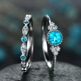 thumbnail image 3 of Botrong Rings for Women Women's Fashion Ring Couple Jewelry 2 Piece Set Size 5-10, 3 of 3