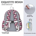 thumbnail image 5 of Cute Bulldogs Backpack for School,Cute School Bag,Schoolbag with Adjustable Shoulder Straps & Padded Back,13.4"x11"x4.7", 5 of 6