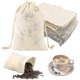 thumbnail image 3 of 5 piezas de bolsas de muselina de algodón, bolsas de muselina con cordón reutilizables para cocinar con hierbas, café, té, infusión, lavanda, jabón, nueces, especias, bolsas Starlight, 3 of 5