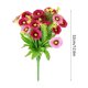 thumbnail image 3 of Tallos de crisantemo artificial | Ramo pequeño de margaritas de plástico sintético | Arreglos florales decorativos de seda para centros de mesa de bodas y decoración del hogar, 3 of 6
