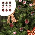 thumbnail image 6 of YIMWNYI 9Pcs Christmas Cloth Bag Foam Decorative Hanging Ornaments, Red Plaid Tree Decorations, Festive Holiday Decor for Home, Party, and Shopping Mall, 6 of 6