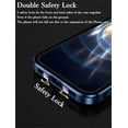 thumbnail image 2 of Privacy Magnetic Case Compatible with Samsung Galaxy S23 Metal Frame Double Sided Tempered Glass Case-Red, 2 of 7