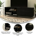 thumbnail image 3 of Flash Furniture Nelson Mid-Century Televison Stand for TVs up to 60",Black, 3 of 12