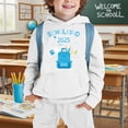 thumbnail image 2 of Glisme Boys Outfits Clothing Set For Every Occasion Hooded Sweatshirt Set For Kids Stylish Comfy Apparel For And For Young Trendsetters White Boy Athletic Set Size 7-8 Years, 2 of 4