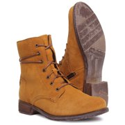 Josef Seibel Sienna 70 Womens Leather Lace Up Ankle Boot With Side Zip In Mustard Size 10
