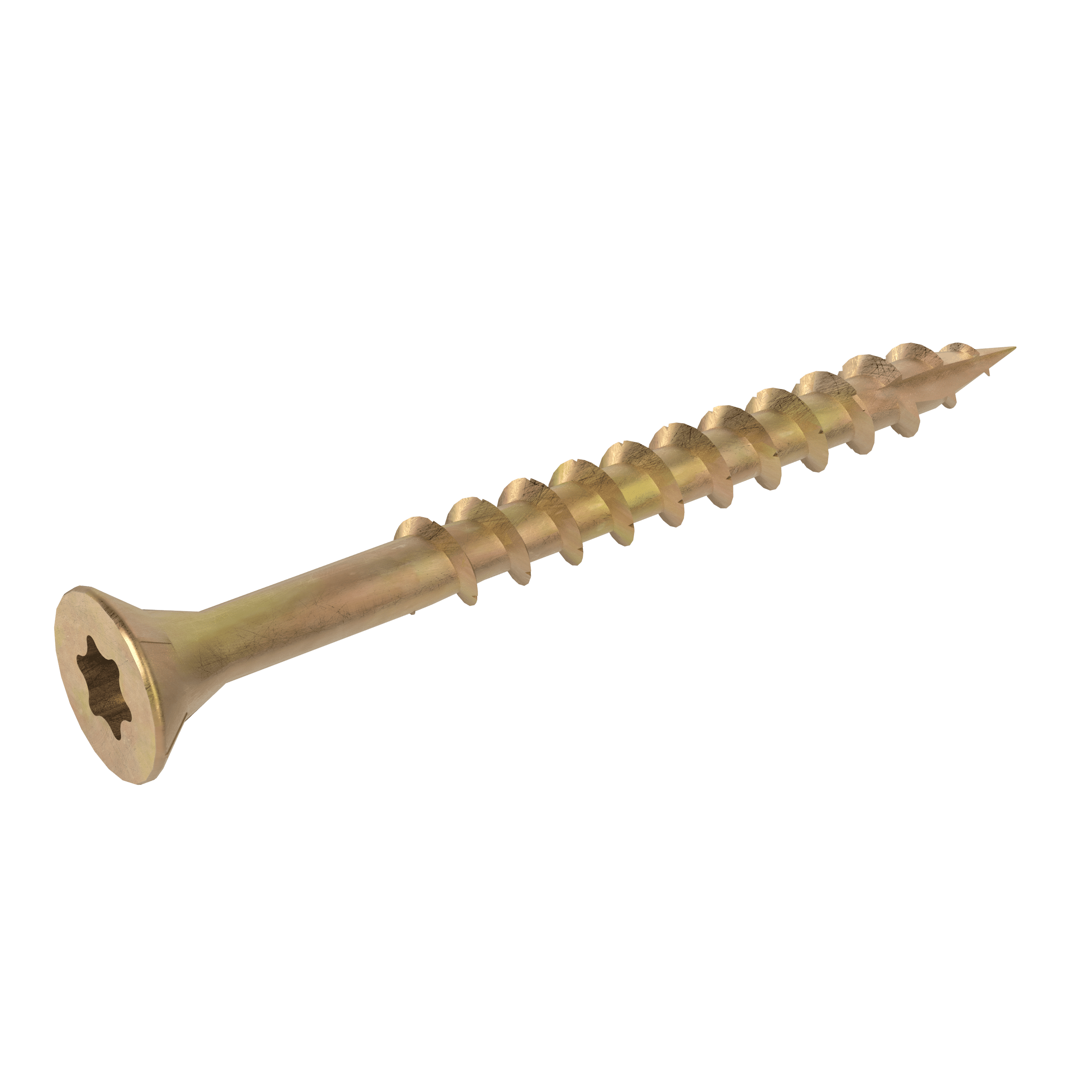 Grip-Rite #8 x 2in. Star Drive Gold Construction Wood Screw 5lb.