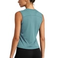 thumbnail image 3 of NELEUS Womens Workout Tank Tops Athletic Crop Top Loose Fit Yoga Shirts Quick Dry Sleeveless,Blackish Green,US Size M, 3 of 10