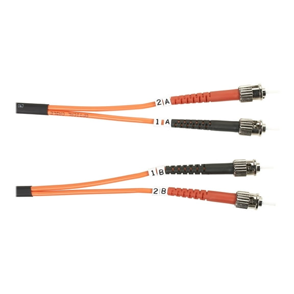 Black Box 1m ST-ST 62.5-Micron Multimode Value Line Fiber Patch Cable