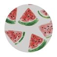 thumbnail image 2 of Nawypu Fitted Tablecloth for Round Table,Summer Red Watermelon White Table Cover with Elastic Edge Waterproof Table Cloth,Watercolor Fruit Minimalist Art Circle Table Covers for Kitchen Indoor, 2 of 7