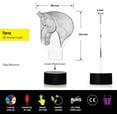 thumbnail image 5 of YSITIAN Horse 3D Lamp Illusion Night Light 7 Color Changing Touch Control Desk Lamp with USB Cable Bedroom Decor Birthday Gifts F1116-340, 5 of 8