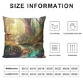 thumbnail image 5 of Orinice Mushrooms Fantasy Art Graphic Decorative Cotton Linen Throw Pillow Cover for Home Couch Living Room Bed Sofa, Pillow Case, 1PC 22x22in, 5 of 5