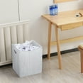 thumbnail image 5 of 5.3 Gallon Rustic Wood Trash Can Wastebasket with Handles, White, Set of 2, 5 of 7