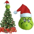 thumbnail image 3 of Adornos navideños, adorno para árbol de Navidad y adorno de brazo verde peludo, adornos para árbol de Navidad, juguete de peluche Grinch encantador Xemadio WRJM-423, 3 of 6