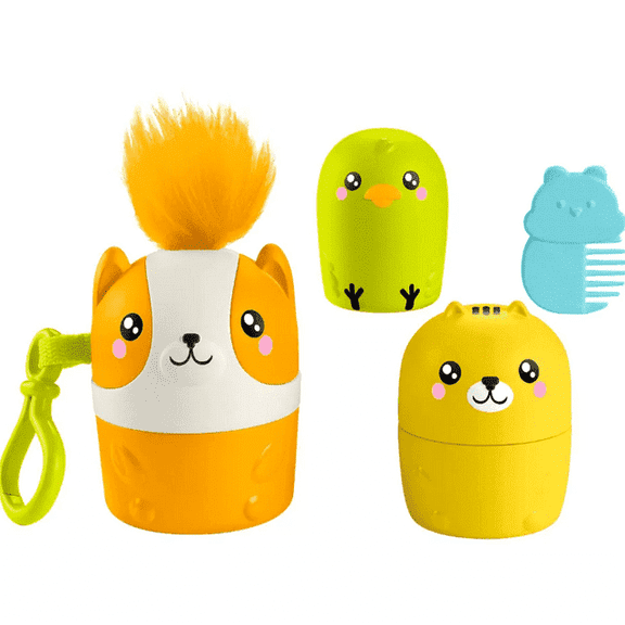Fisher-Price Preschool Toy, FP Pets On-The-Go Nesting Pets Set of 4 Stacking Animals for Kids Ages 3  Years