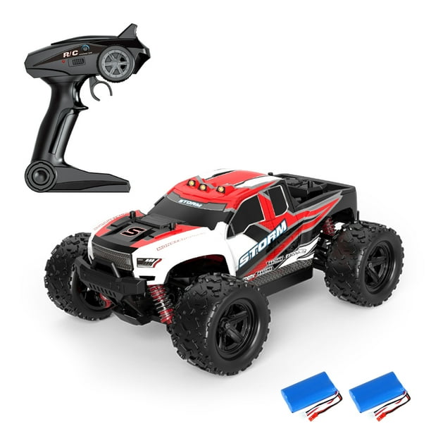 Carro de control remoto Coche de Control remoto 1 18 escala completa 2.4 Ghz camiones todoterreno 4WD 30 KM H vehiculo carreras escalada coche regalos para ninos adultos 2 baterias Romacci Carro de co...