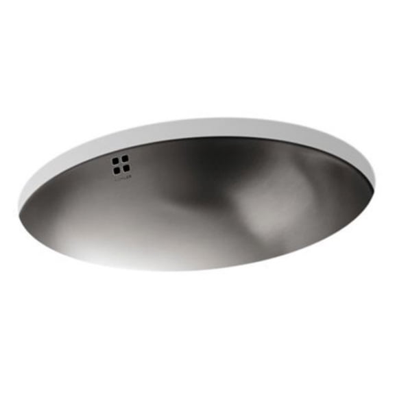 Kohler K-2609-Su Bachata 17-1/8" Luster Stainless Steel Drop-In / Undermount Bathroom Sink