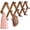 Dark Brown, variant on Accordion Wall Hanger, Hat Hangers Wall Mounted, Accordian Coat Rack with 17 Hooks, Expandable Peg Rack Wall Organizer for Baseball Caps, Hats, Purse, Coffee Cup, Bag, Walnut