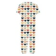 thumbnail image 4 of TIMIFIS Ensemble de Pyjama de la Saint-Valentin à Manches Courtes pour Femmes, Ensembles de Pyjamas pour Dames, Décontracté, Mignon, Imprimé de Cœurs, Col Rond, Hauts Décontractés avec Pantalons Capri, Ensembles de Pjs, 4 of 5