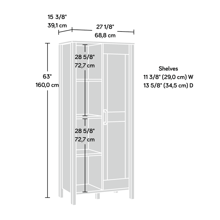 2 Door Storage Cabinet Spring Maple - Sauder