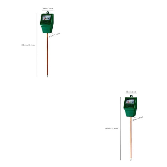 Yuarrent Probador de humedad Planta de metal Medidor de humedad Jardín Detección de agua Flor Suelo Sensor Herramienta 2piezas