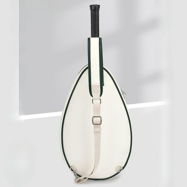 Bolsa de tenis para niños, bolsa para raquetas de tenis, de piel sintética, impermeable, portátil, para deportes, bádminton, bandolera de tenis