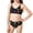 Black, variant on HAOTAGS Girls Two Piece Swimsuit Set,Quick Dry Halter Strapsswimsuit Printed Comfort Swim Suit Black 11
