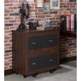 thumbnail image 3 of Pemberly Row Modern Wood 2-Drawer File Cabinet in Vintage Walnut, 3 of 10