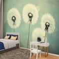 thumbnail image 2 of Peel and Stick Wallpaper Canvas Retro Soft Colored Dandelion Composition Bokeh Style Vintage Modern Art Wall Mural Decor Self Adhesive and Removable 100in x 144in, 2 of 7