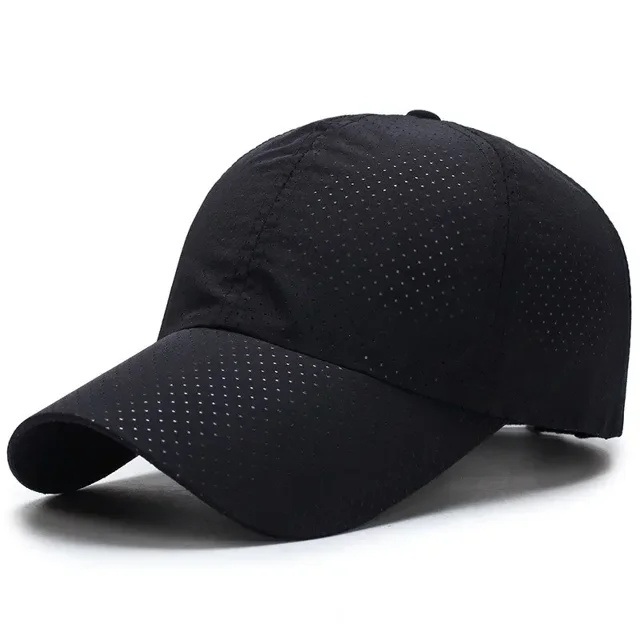 Hat for Men Spring Summer Solid Color Mesh Cap Baseball Cap Women's Korean Edition Sunscreen Hat Mesh Breathable Peaked Cap GRAY
