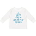 thumbnail image 3 of Inktastic Keep Calm Go To The Beach Boys or Girls Long Sleeve Toddler T-Shirt, 3 of 5