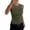 Army Green #49, variant on WULMLEO Women's High Neck Ribbed Tank Top Casual Summer Tops for Layering Army Green M