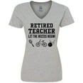 thumbnail image 3 of Inktastic Retired Teacher- Let the Recess Begin Women's V-Neck T-Shirt, 3 of 5