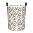 thumbnail image 6 of Lsque Retro Bunny pattern Laundry Hamper Basket, Tall Woven Rope Hamper Basket for Clothes, Lightweight Storage Basket, Collapsible Waterproof-Small, 6 of 8