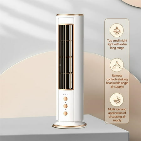 

MtsDJSKF Tower Fan for Bedroom Personals Quiet Cool Off Bladeless Table Fan Small Table Silent Fan Standing Fans 3 Speed Portable Bladeless Fan for Bedroom Whole Room Home Office