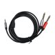 thumbnail image 1 of Cable de audio Irfora Cable de audio AUX de 3,5 mm a doble de 6,5 mm Cable divisor en Y Efecto de sonido de alta calidad Compatible con PC / Altavoz / Mezclador de audio 1,5 m Negro Irfora Cable de audio, 1 of 2