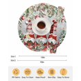 thumbnail image 6 of 13 Inch Round Placemats Set of 4, Grey Christmas Non Slip Heat Insulation PP Table Mats, Gnomes Xmas Tree Poinsettia Eucalyptus Washable Place Mats for Kitchen Dining Party Table Decor, 6 of 7