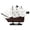 White, variant on HANDCRAFTED NAUTICAL DÉCOR Wooden Blackbeards Queen Annes Revenge White Sails Model Pirate Ship 12"